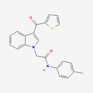 N-(4-methylphenyl)-2-[3-(thiophen-2-ylcarbonyl)-1H-indol-1-yl]acetamide