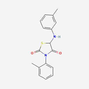 3-(2-Methylphenyl)-5-[(3-methylphenyl)amino]-1,3-thiazolidine-2,4-dione