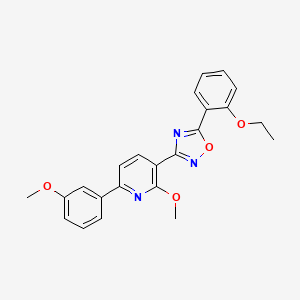 3-[5-(2-Ethoxyphenyl)-1,2,4-oxadiazol-3-yl]-2-methoxy-6-(3-methoxyphenyl)pyridine