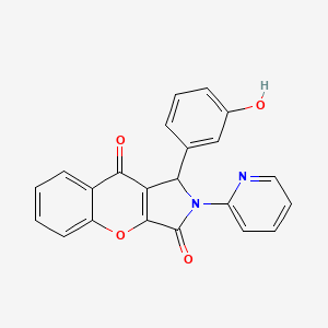 1-(3-Hydroxyphenyl)-2-(pyridin-2-yl)-1,2-dihydrochromeno[2,3-c]pyrrole-3,9-dione