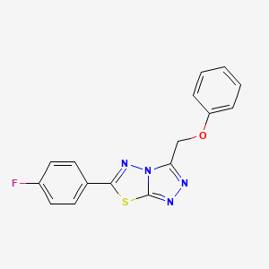 6-(4-Fluorophenyl)-3-(phenoxymethyl)-[1,2,4]triazolo[3,4-b][1,3,4]thiadiazole