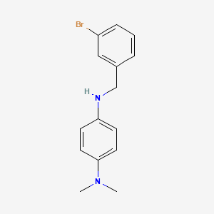 molecular formula C15H17BrN2 B11571073 N1-(3-Bromobenzyl)-N4,N4-dimethylbenzene-1,4-diamine 