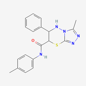 3-methyl-N-(4-methylphenyl)-6-phenyl-6,7-dihydro-5H-[1,2,4]triazolo[3,4-b][1,3,4]thiadiazine-7-carboxamide