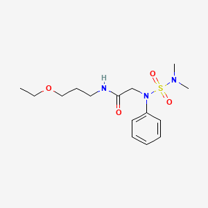 2-[(Dimethylsulfamoyl)(phenyl)amino]-N-(3-ethoxypropyl)acetamide