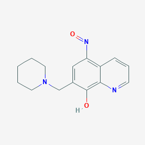 (5E)-5-(hydroxyimino)-7-(piperidin-1-ylmethyl)quinolin-8(5H)-one