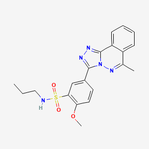 2-methoxy-5-(6-methyl[1,2,4]triazolo[3,4-a]phthalazin-3-yl)-N-propylbenzenesulfonamide