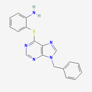 2-[(9-benzyl-9H-purin-6-yl)sulfanyl]aniline