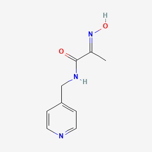 molecular formula C9H11N3O2 B11571192 (2E)-2-(hydroxyimino)-N-(pyridin-4-ylmethyl)propanamide 