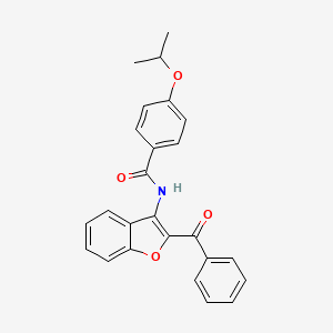 N-[2-(phenylcarbonyl)-1-benzofuran-3-yl]-4-(propan-2-yloxy)benzamide