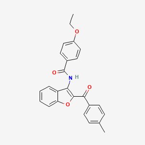 4-ethoxy-N-[2-(4-methylbenzoyl)-1-benzofuran-3-yl]benzamide