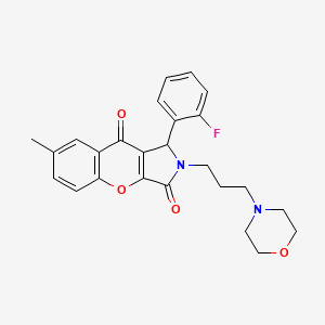 1-(2-Fluorophenyl)-7-methyl-2-(3-morpholinopropyl)-1,2-dihydrochromeno[2,3-c]pyrrole-3,9-dione