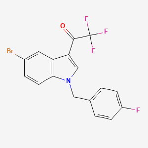 1-[5-bromo-1-(4-fluorobenzyl)-1H-indol-3-yl]-2,2,2-trifluoroethanone