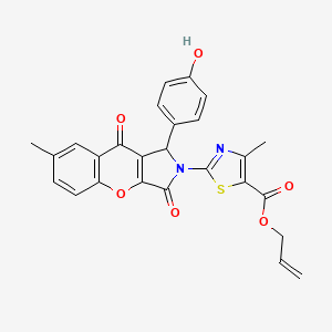 prop-2-en-1-yl 2-[1-(4-hydroxyphenyl)-7-methyl-3,9-dioxo-3,9-dihydrochromeno[2,3-c]pyrrol-2(1H)-yl]-4-methyl-1,3-thiazole-5-carboxylate