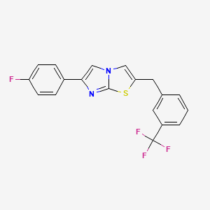 6-(4-Fluorophenyl)-2-[3-(trifluoromethyl)benzyl]imidazo[2,1-b][1,3]thiazole