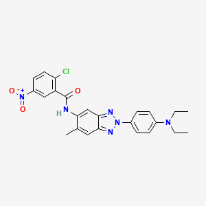 2-chloro-N-{2-[4-(diethylamino)phenyl]-6-methyl-2H-benzotriazol-5-yl}-5-nitrobenzamide