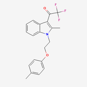 2,2,2-trifluoro-1-{2-methyl-1-[2-(4-methylphenoxy)ethyl]-1H-indol-3-yl}ethanone