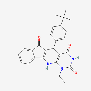 2-(4-tert-butylphenyl)-7-ethyl-5,7,9-triazatetracyclo[8.7.0.03,8.011,16]heptadeca-1(10),3(8),11,13,15-pentaene-4,6,17-trione