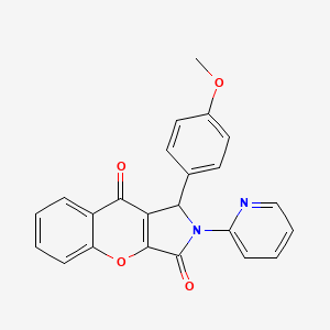 1-(4-Methoxyphenyl)-2-(pyridin-2-yl)-1,2-dihydrochromeno[2,3-c]pyrrole-3,9-dione