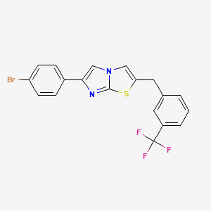 6-(4-Bromophenyl)-2-[3-(trifluoromethyl)benzyl]imidazo[2,1-b][1,3]thiazole