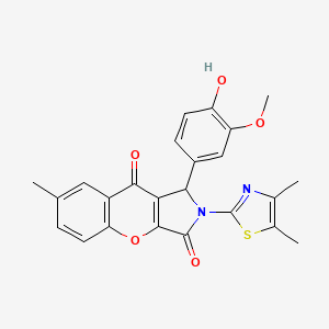 2-(4,5-Dimethyl-1,3-thiazol-2-yl)-1-(4-hydroxy-3-methoxyphenyl)-7-methyl-1,2-dihydrochromeno[2,3-c]pyrrole-3,9-dione