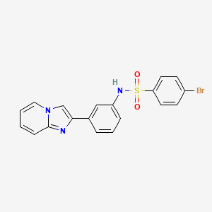 4-Bromo-N-(3-{imidazo[1,2-A]pyridin-2-YL}phenyl)benzenesulfonamide