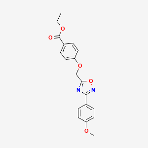 Ethyl 4-{[3-(4-methoxyphenyl)-1,2,4-oxadiazol-5-yl]methoxy}benzoate