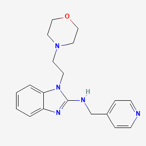 1-[2-(morpholin-4-yl)ethyl]-N-(pyridin-4-ylmethyl)-1H-benzimidazol-2-amine