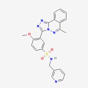 4-methoxy-3-(6-methyl[1,2,4]triazolo[3,4-a]phthalazin-3-yl)-N-(pyridin-3-ylmethyl)benzenesulfonamide