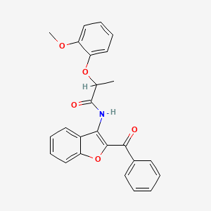 N-(2-benzoyl-1-benzofuran-3-yl)-2-(2-methoxyphenoxy)propanamide