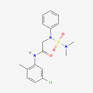 N-(5-Chloro-2-methylphenyl)-2-[(dimethylsulfamoyl)(phenyl)amino]acetamide