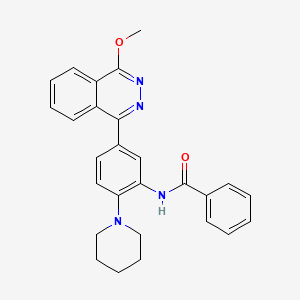 molecular formula C27H26N4O2 B11571794 N-[5-(4-methoxyphthalazin-1-yl)-2-(piperidin-1-yl)phenyl]benzamide 