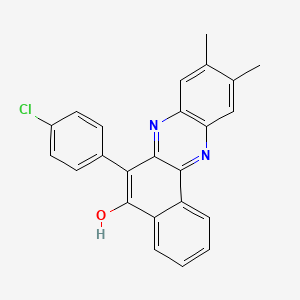 6-(4-Chlorophenyl)-9,10-dimethylbenzo[a]phenazin-5-ol