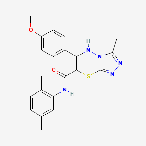 N-(2,5-dimethylphenyl)-6-(4-methoxyphenyl)-3-methyl-6,7-dihydro-5H-[1,2,4]triazolo[3,4-b][1,3,4]thiadiazine-7-carboxamide