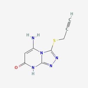 5-amino-3-(2-propynylsulfanyl)[1,2,4]triazolo[4,3-a]pyrimidin-7(8H)-one