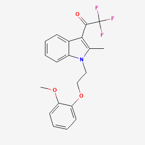 2,2,2-trifluoro-1-{1-[2-(2-methoxyphenoxy)ethyl]-2-methyl-1H-indol-3-yl}ethanone