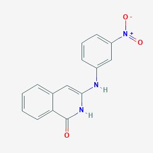 molecular formula C15H11N3O3 B11571887 3-[(3-nitrophenyl)amino]isoquinolin-1(2H)-one 