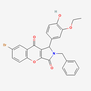 2-Benzyl-7-bromo-1-(3-ethoxy-4-hydroxyphenyl)-1,2-dihydrochromeno[2,3-c]pyrrole-3,9-dione