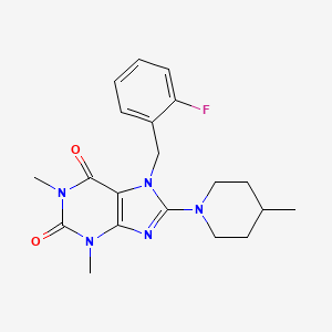 7-(2-fluorobenzyl)-1,3-dimethyl-8-(4-methylpiperidin-1-yl)-3,7-dihydro-1H-purine-2,6-dione