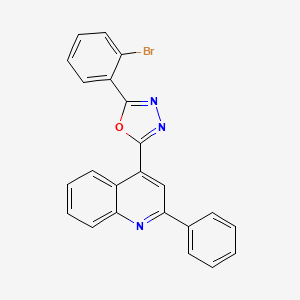 4-[5-(2-Bromophenyl)-1,3,4-oxadiazol-2-yl]-2-phenylquinoline