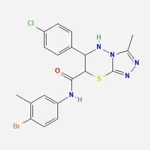 N-(4-bromo-3-methylphenyl)-6-(4-chlorophenyl)-3-methyl-6,7-dihydro-5H-[1,2,4]triazolo[3,4-b][1,3,4]thiadiazine-7-carboxamide