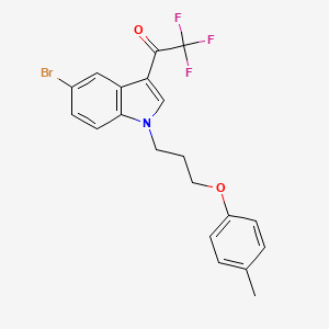 1-{5-bromo-1-[3-(4-methylphenoxy)propyl]-1H-indol-3-yl}-2,2,2-trifluoroethanone