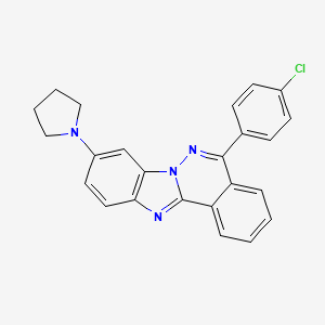 5-(4-Chlorophenyl)-9-(pyrrolidin-1-yl)benzimidazo[2,1-a]phthalazine