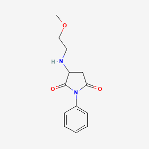 3-[(2-Methoxyethyl)amino]-1-phenylpyrrolidine-2,5-dione