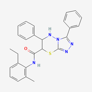 N-(2-ethyl-6-methylphenyl)-3,6-diphenyl-6,7-dihydro-5H-[1,2,4]triazolo[3,4-b][1,3,4]thiadiazine-7-carboxamide