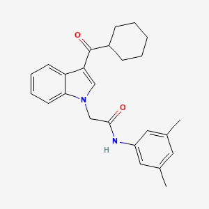 2-[3-(cyclohexylcarbonyl)-1H-indol-1-yl]-N-(3,5-dimethylphenyl)acetamide