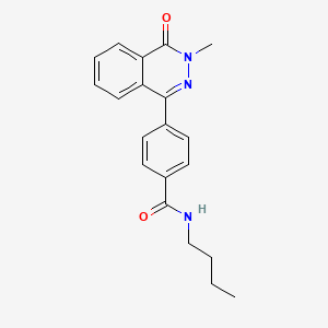 molecular formula C20H21N3O2 B11572093 N-butyl-4-(3-methyl-4-oxo-3,4-dihydrophthalazin-1-yl)benzamide 