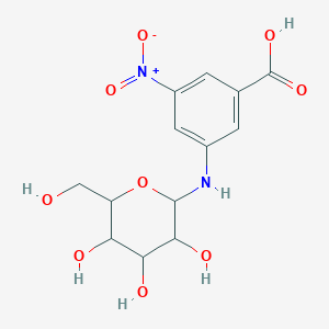 3-Nitro-5-{[3,4,5-trihydroxy-6-(hydroxymethyl)oxan-2-YL]amino}benzoic acid