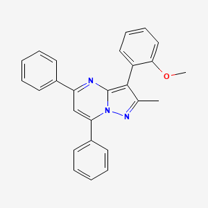 3-(2-Methoxyphenyl)-2-methyl-5,7-diphenylpyrazolo[1,5-a]pyrimidine