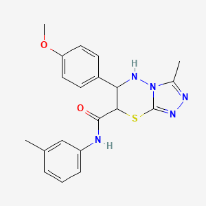 6-(4-methoxyphenyl)-3-methyl-N-(3-methylphenyl)-6,7-dihydro-5H-[1,2,4]triazolo[3,4-b][1,3,4]thiadiazine-7-carboxamide