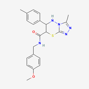 N-(4-methoxybenzyl)-3-methyl-6-(4-methylphenyl)-6,7-dihydro-5H-[1,2,4]triazolo[3,4-b][1,3,4]thiadiazine-7-carboxamide